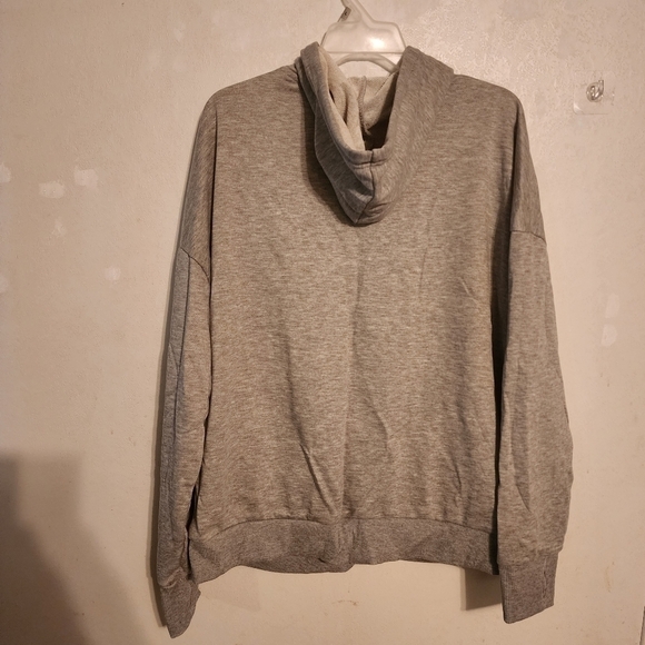 Bebe Sport Gray Multicolor Logo Full Zip Hooded Jacket Sz 3X NWT - Picture 4 of 11